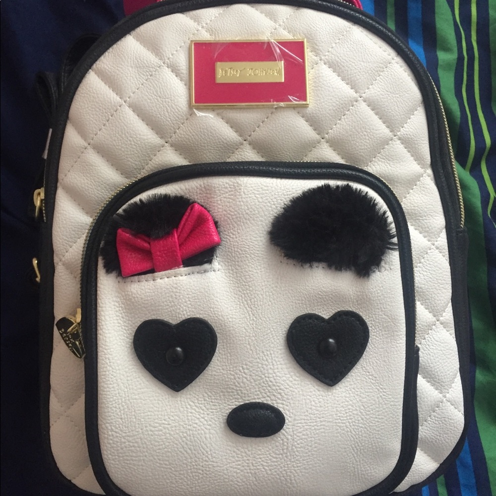 Betsey Johnson panda backpack BRAND NEW
